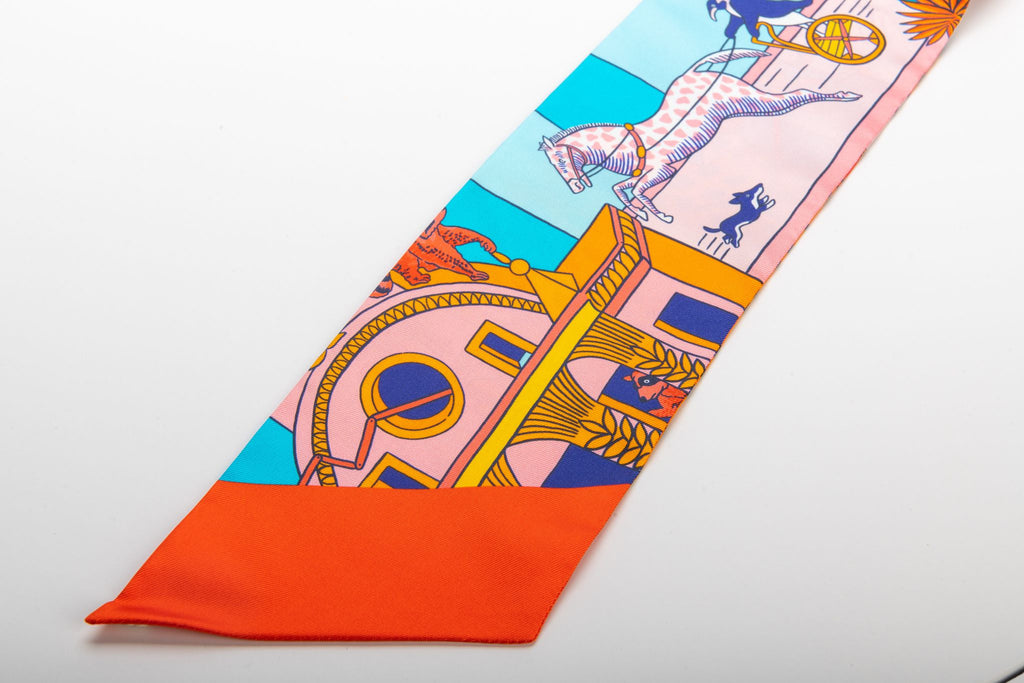 Hermes BNIB Maxi Twilly Tropical Plants