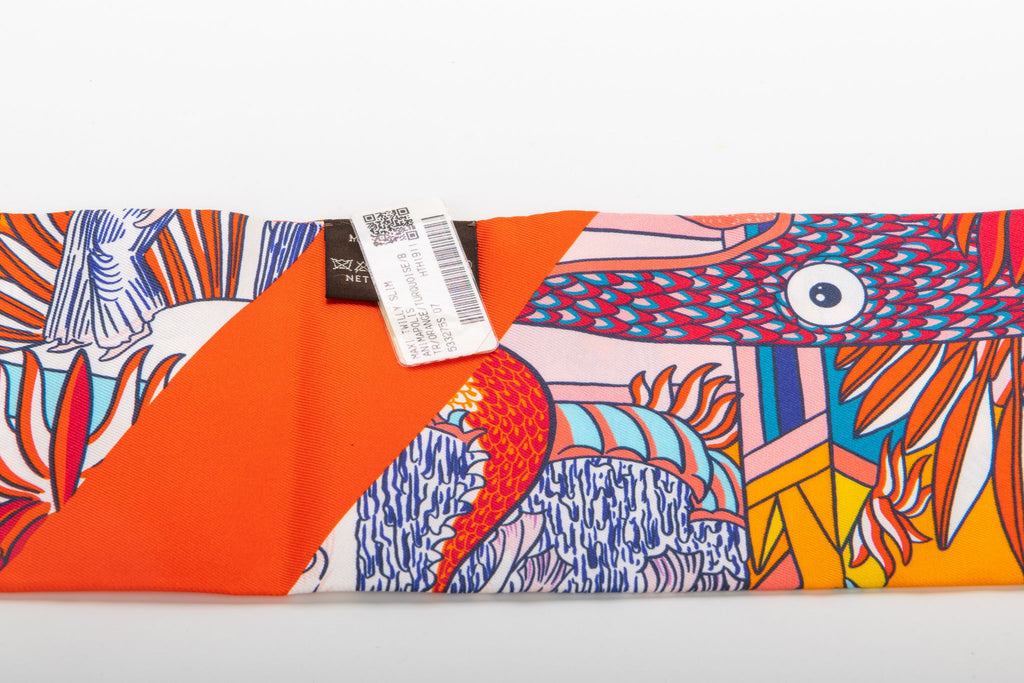 Hermes BNIB Maxi Twilly Tropical Plants