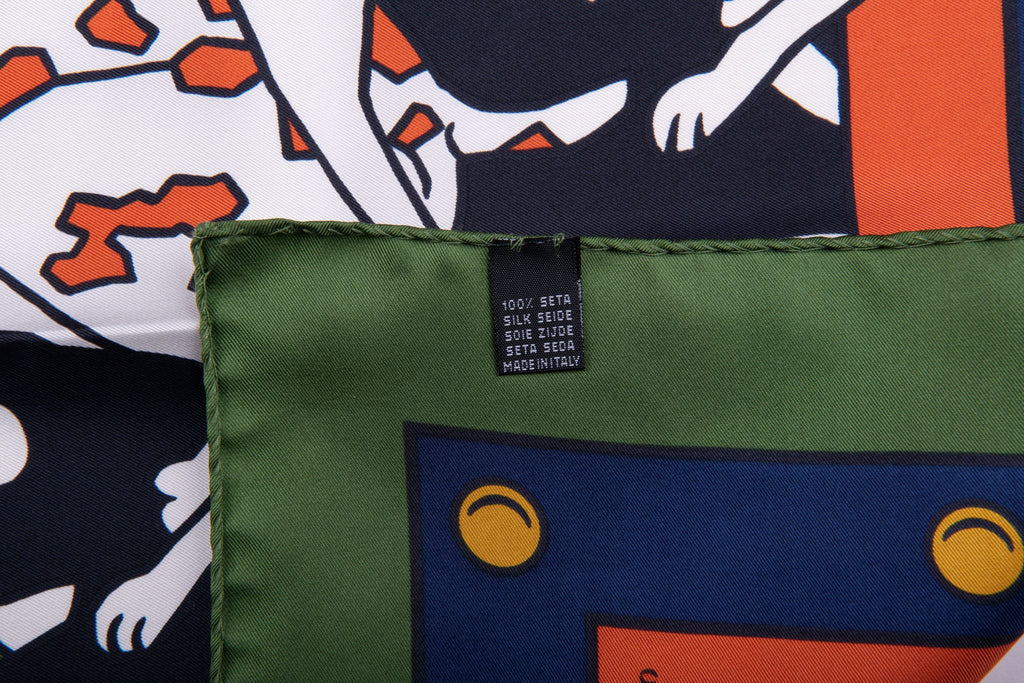 Roberta Di Camerino Dalmatian Silk Scarf