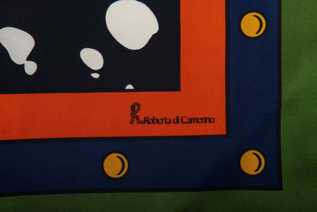 Roberta Di Camerino Dalmatian Silk Scarf