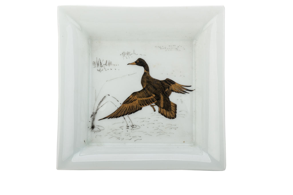 Hermes Porcelaine Duck Square Ashtray