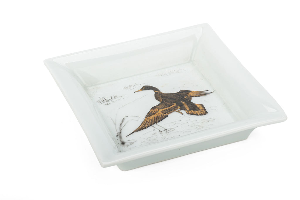 Hermes Porcelaine Duck Square Ashtray