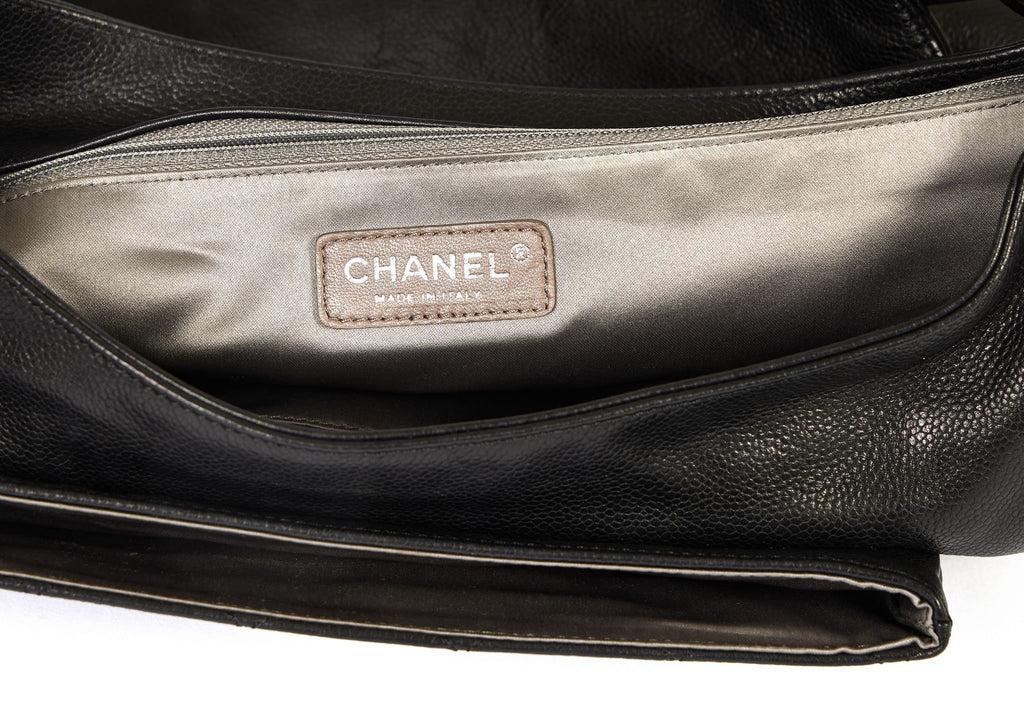 Chanel Black Caviar Leather Shoulder Bag