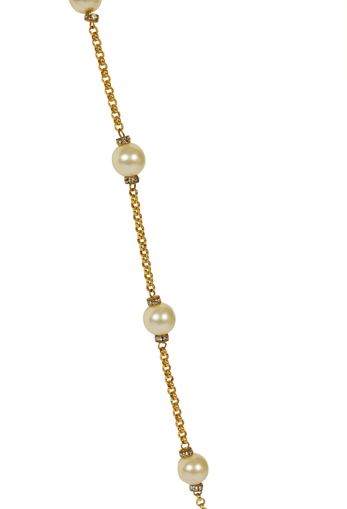 Chanel Pearl & Crystal Sautoir Necklace