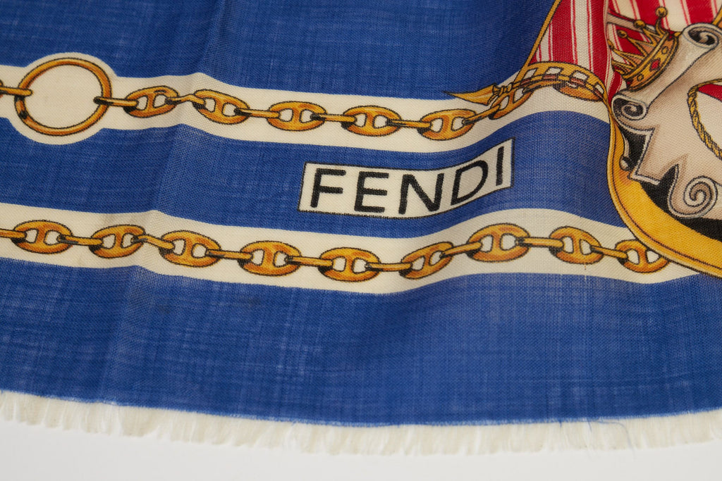 Fendi Amerigo Vespucci Wool Shawl