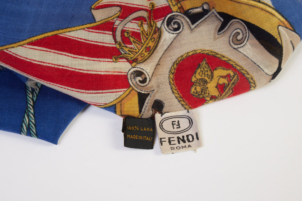 Fendi Amerigo Vespucci Wool Shawl