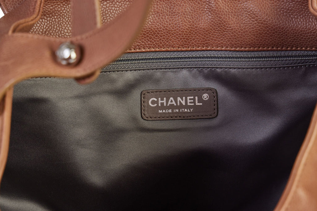 Chanel Caramel Flat Quilted Shoulder Bag