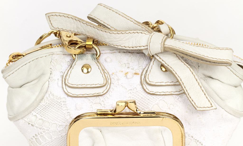 Dolce 20th Anniversary Mini White Bag