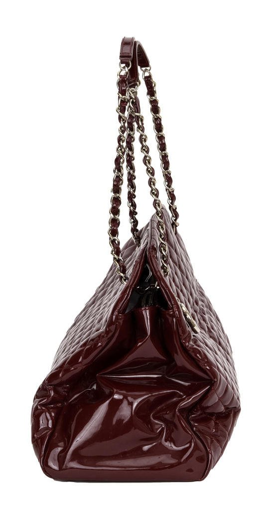 Chanel XXL Burgundy Patent Mademoiselle