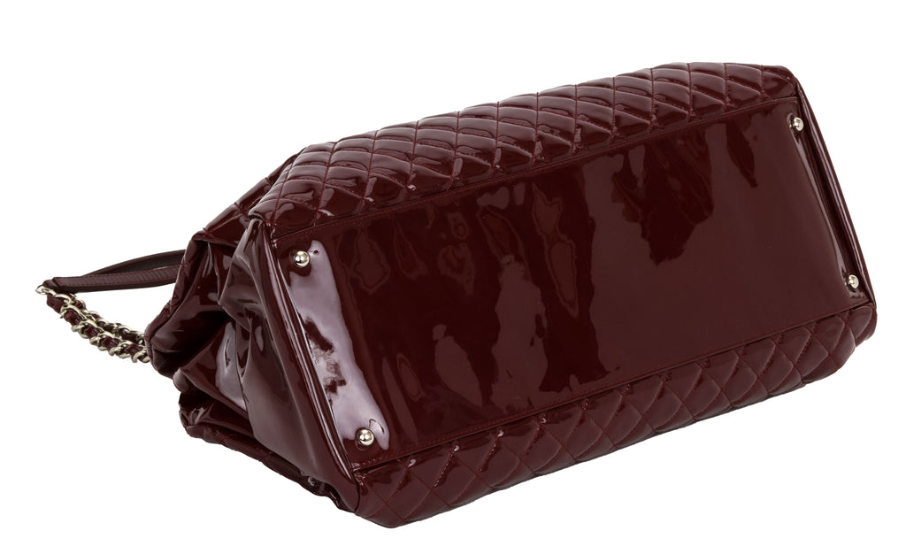 Chanel XXL Burgundy Patent Mademoiselle