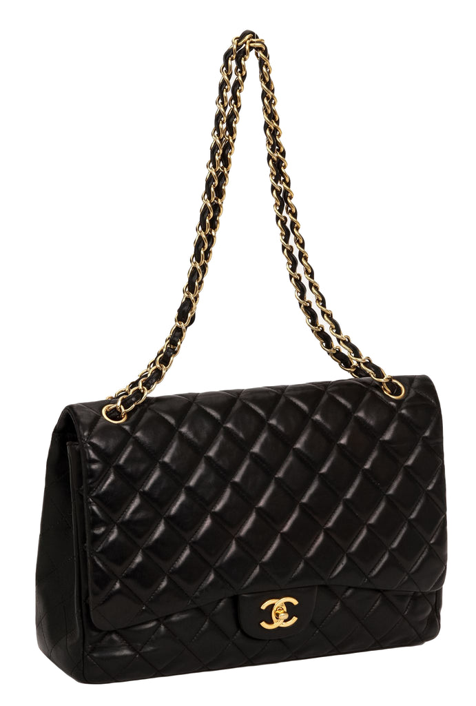 Chanel Black Caviar Maxi Single Flap