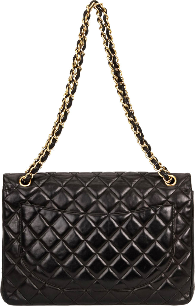 Chanel Black Caviar Maxi Single Flap