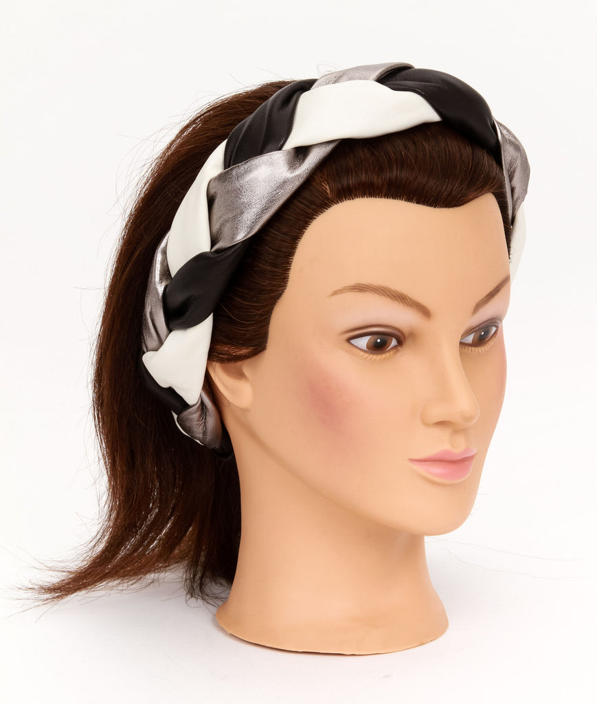 Chanel Braid Leather Vintage Headband