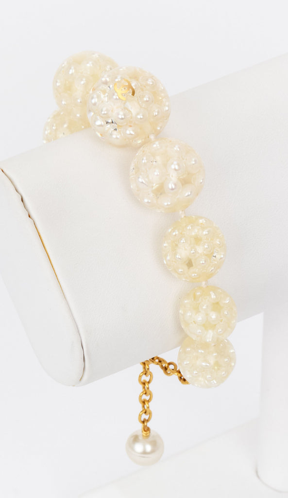 Chanel bracelet spheres with micropearls