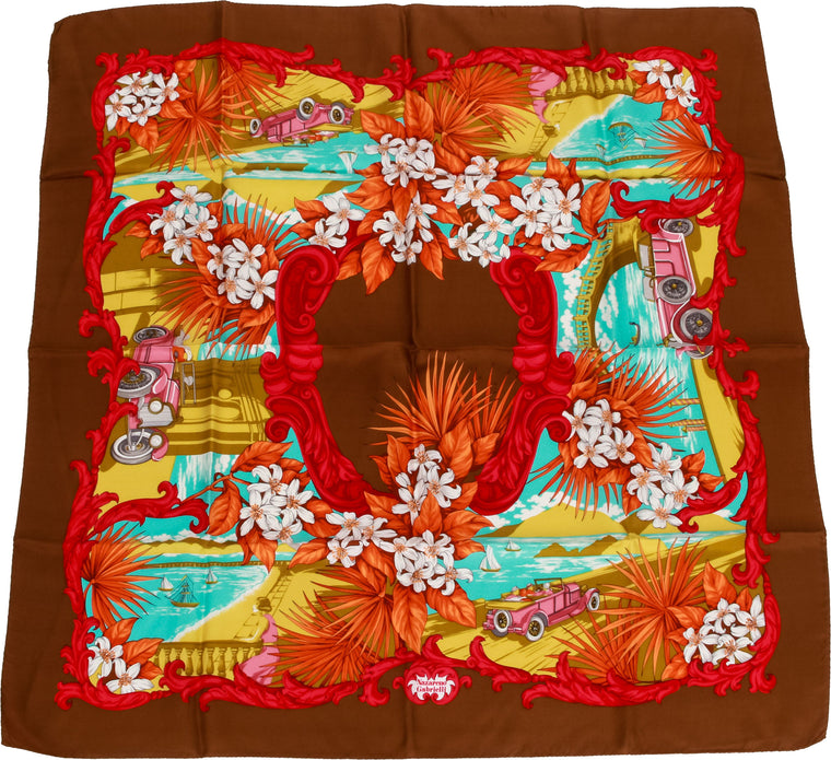 Nazareno Gabrielli Floral Silk Scarf