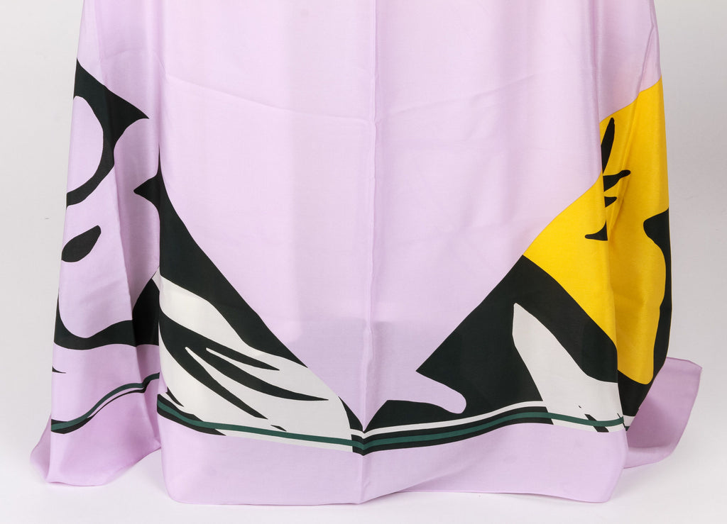 Dior new oversize shawl yellow lavender