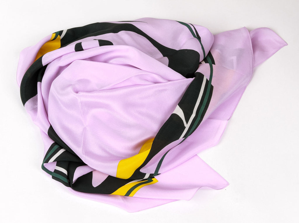 Dior new oversize shawl yellow lavender