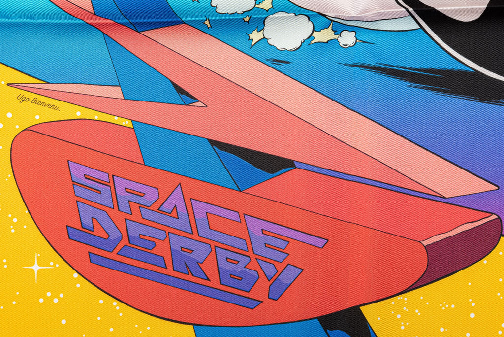 Hermes New Space Derby Silk Scarf