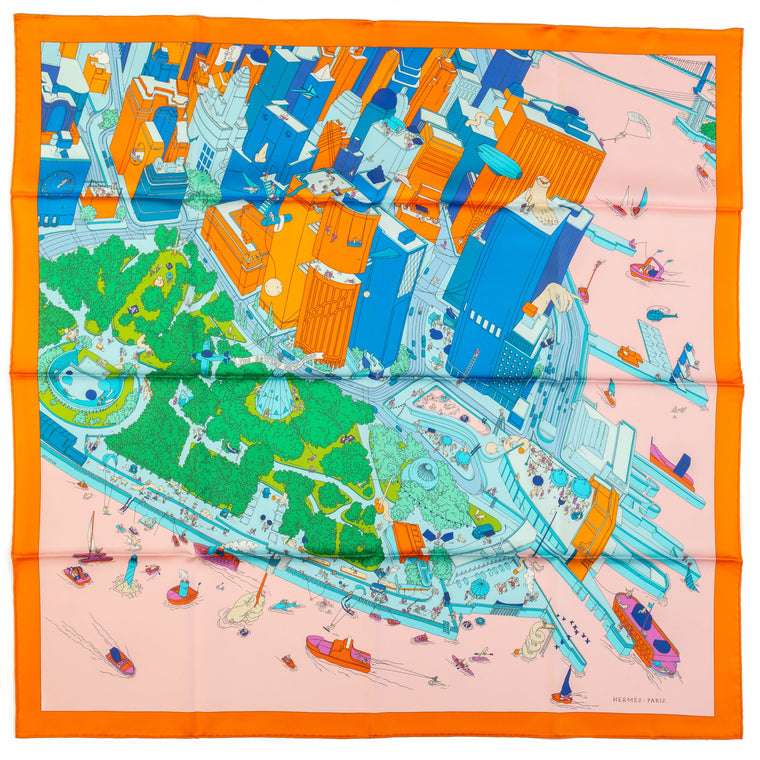 Hermes Rare Ugo Gattoni NY Scarf BNIB