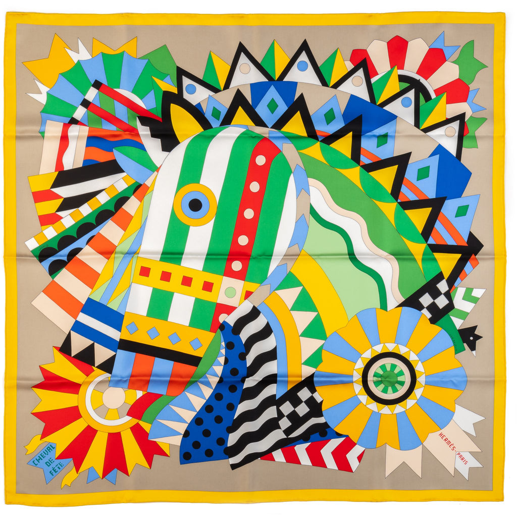 Hermes NIB Cheval De Fete Silk Scarf