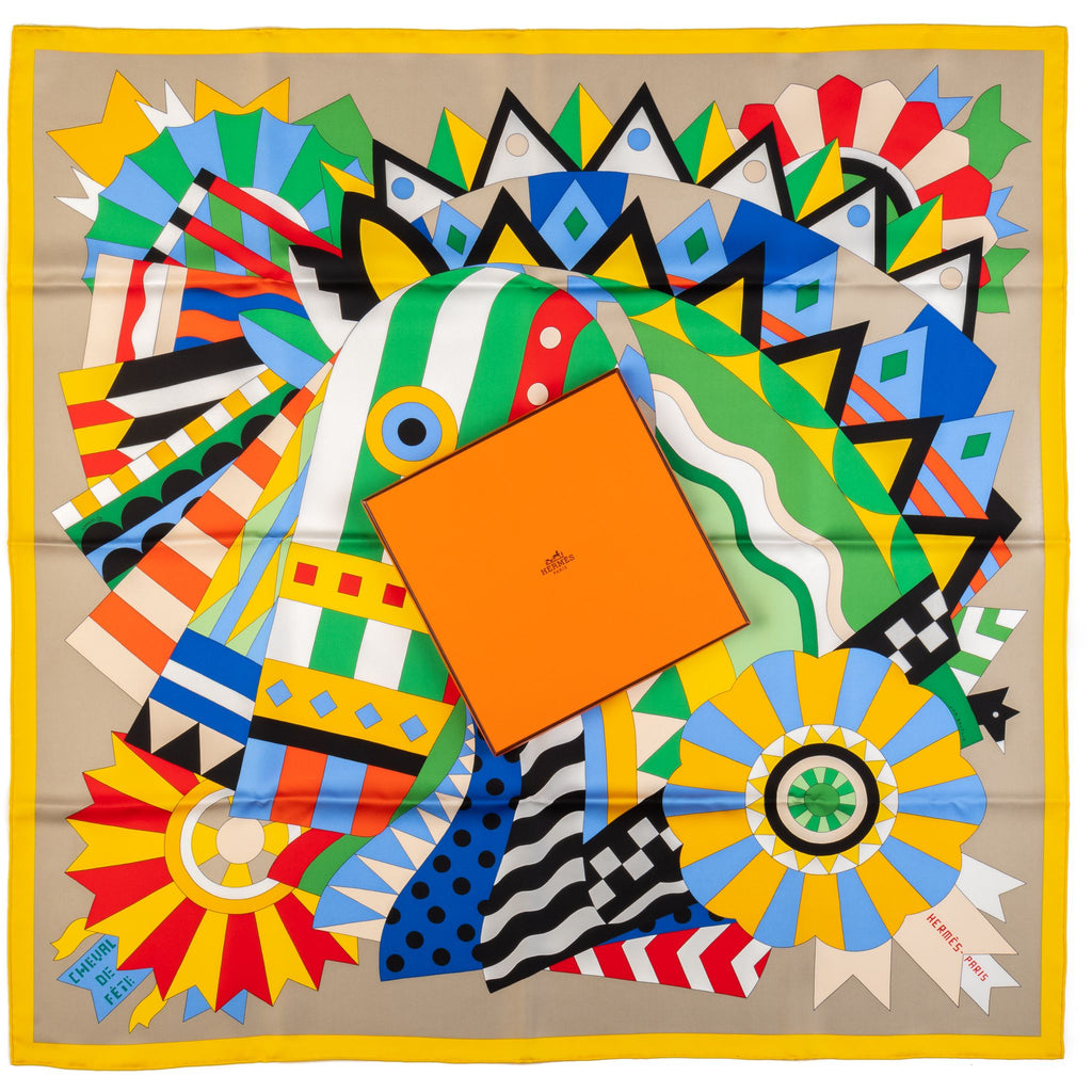 Hermes NIB Cheval De Fete Silk Scarf