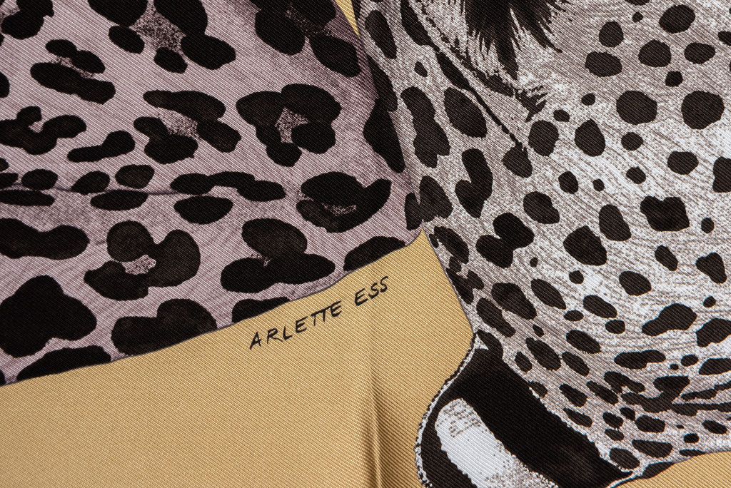 Hermès New Lazy Leopardess Silk Scarf