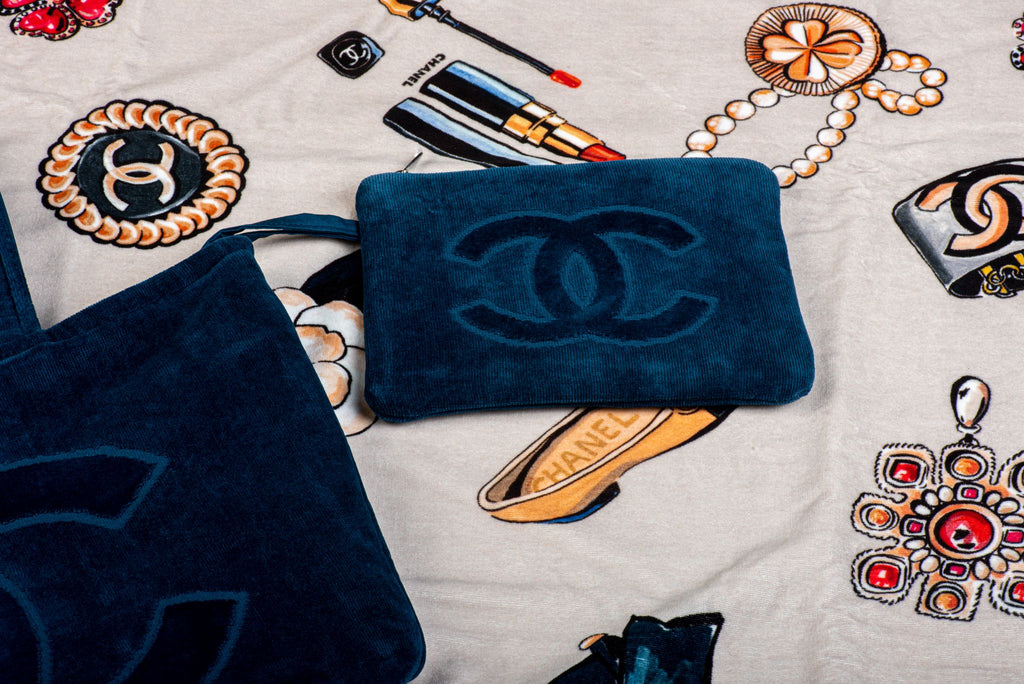 Chanel New Blue Beach Set Icons Design