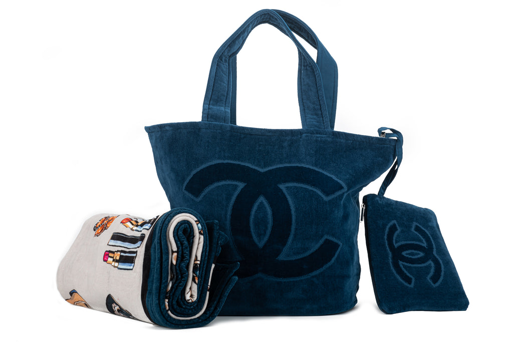 Chanel New Blue Beach Set Icons Design