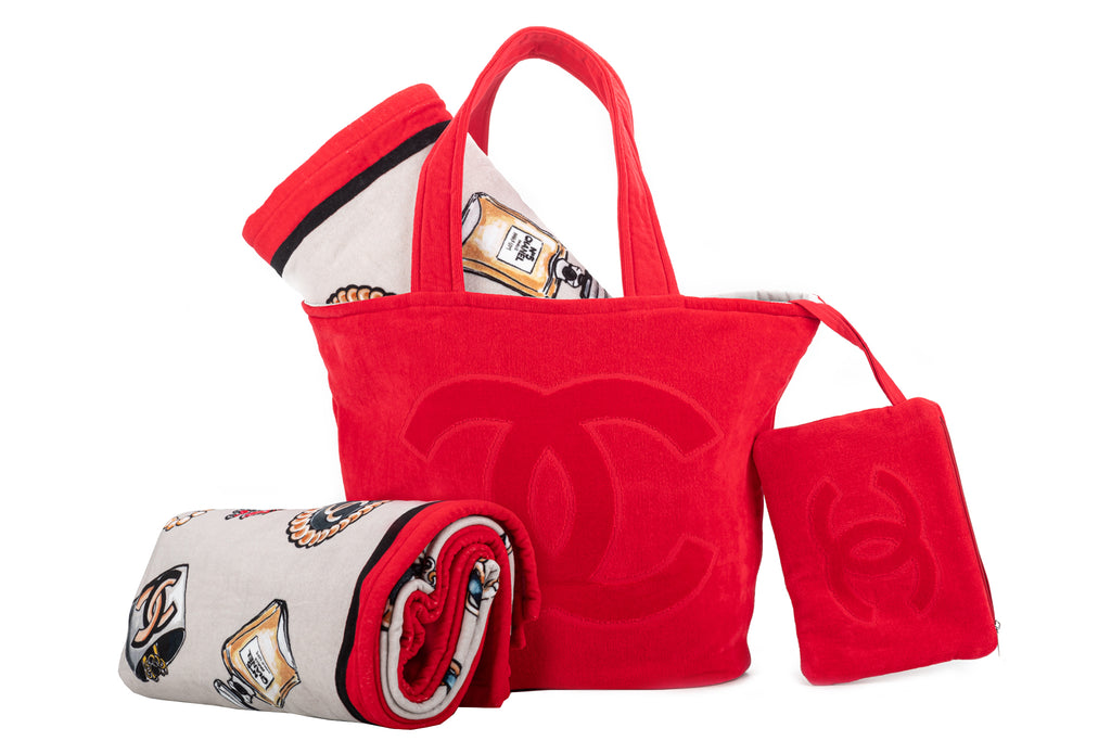 Chanel New Red Beach Set Icons Design
