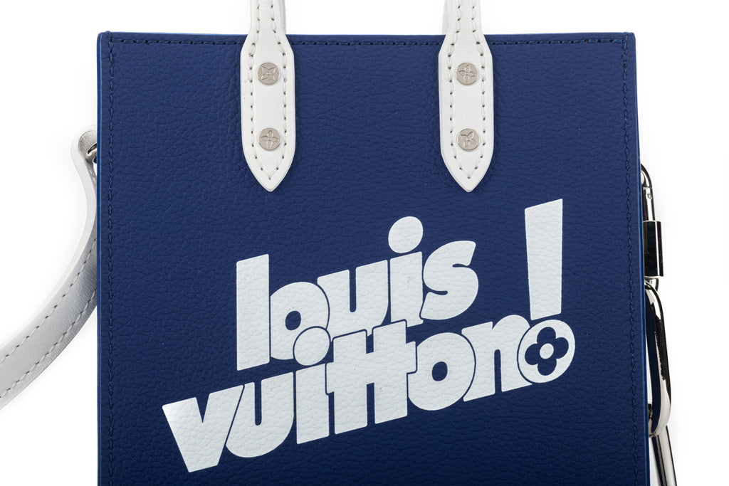 Virgil Abloh Blue Cowhide LV Sac