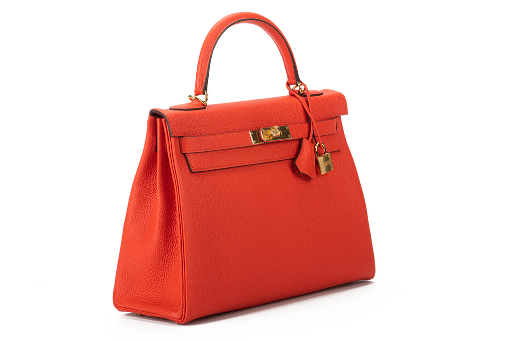 Hermès Brand New Kelly 32 Capucine Togo