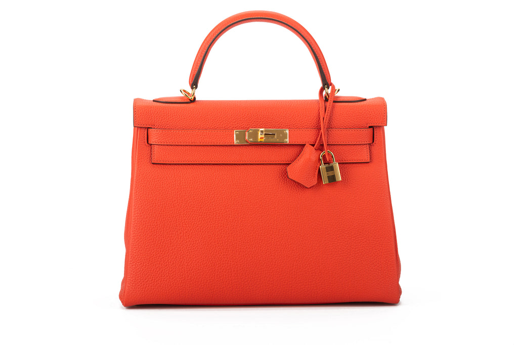 Hermès Brand New Kelly 32 Capucine Togo