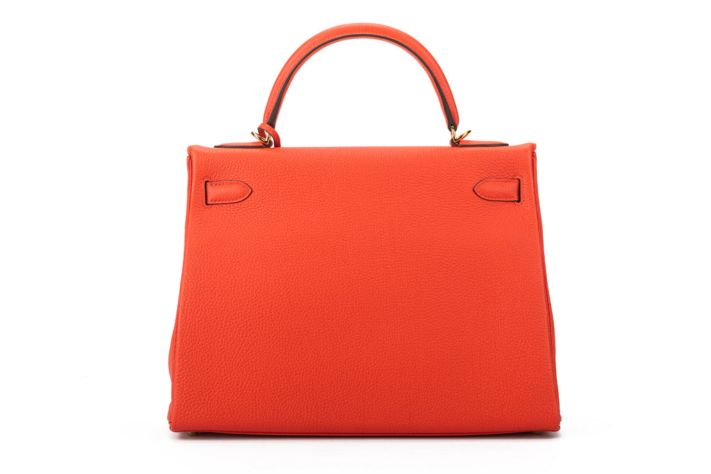 Hermès Brand New Kelly 32 Capucine Togo