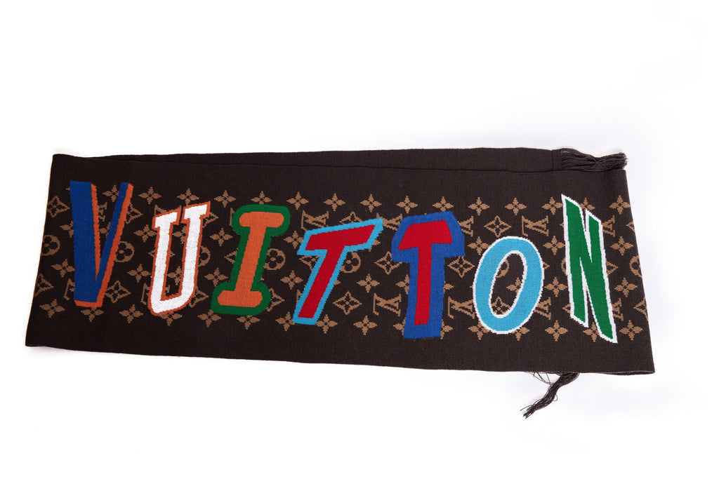 LVXNBA Letters Wool Scarf BNIB