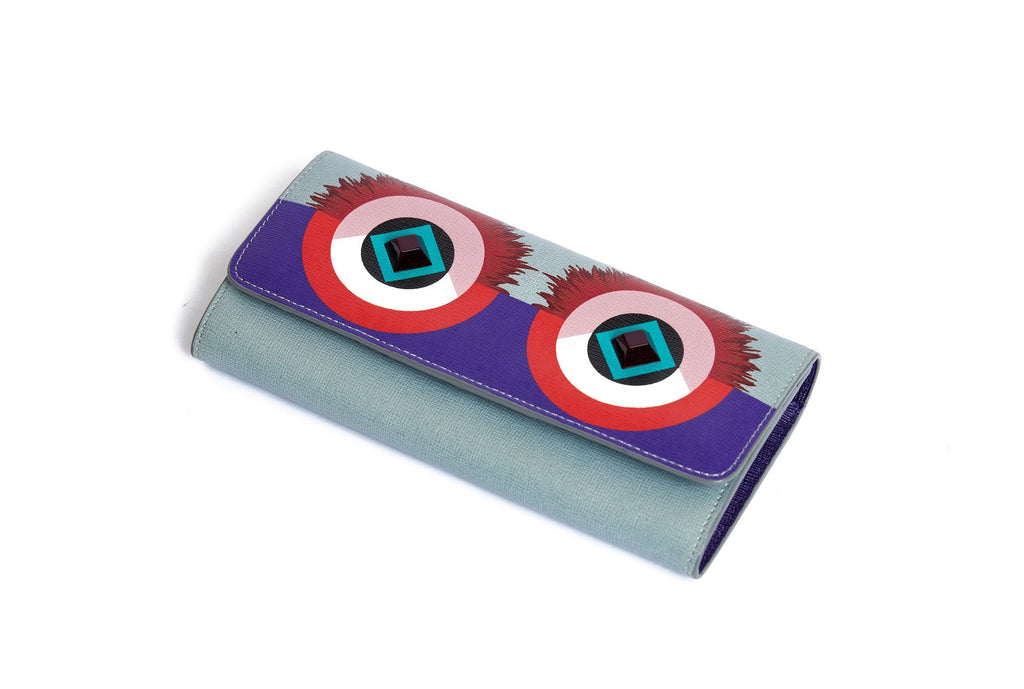 Fendi Crystal Eye Monster Wallet