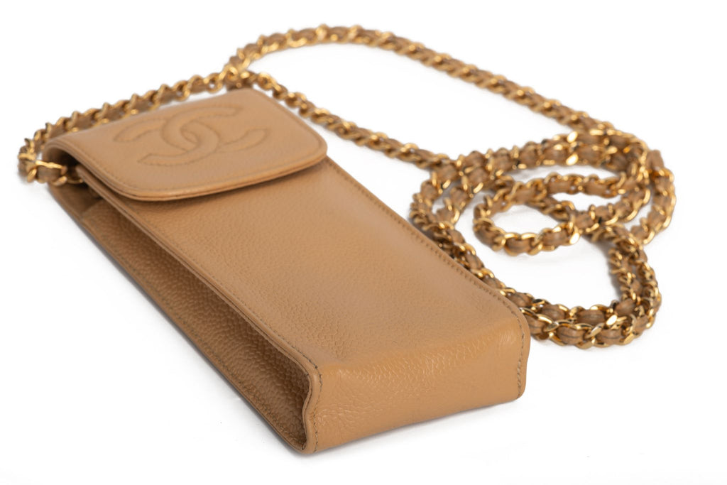 Chanel 90s Phone Necklace Beige