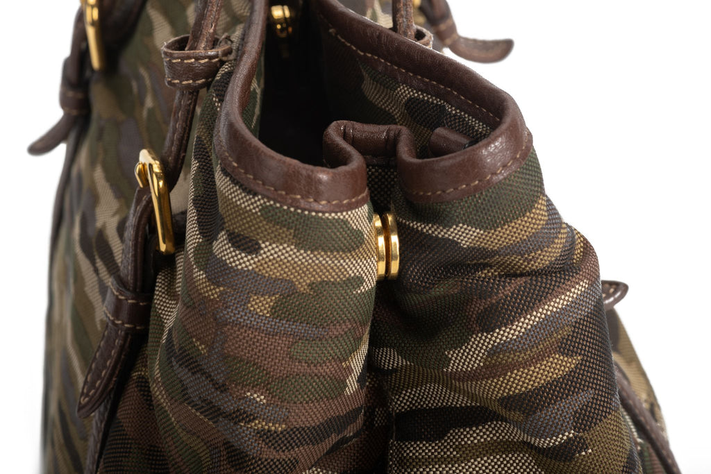 Prada Camouflage Two-Way Tote