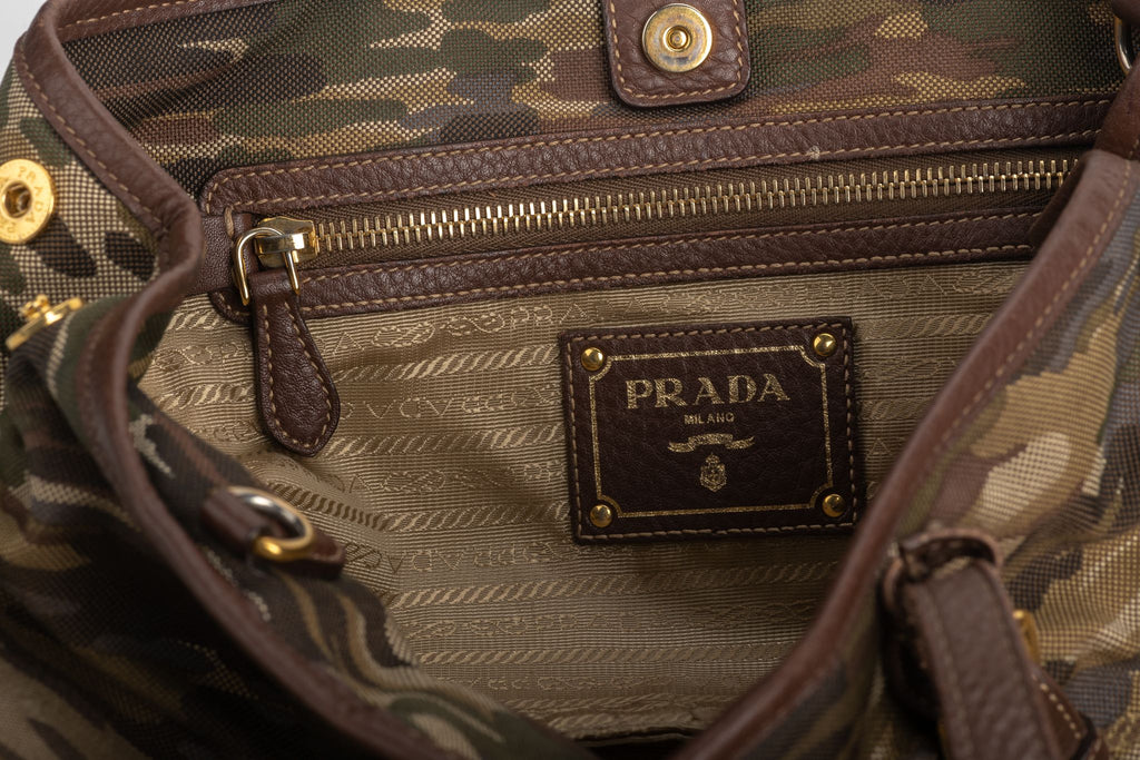 Prada Camouflage Two-Way Tote