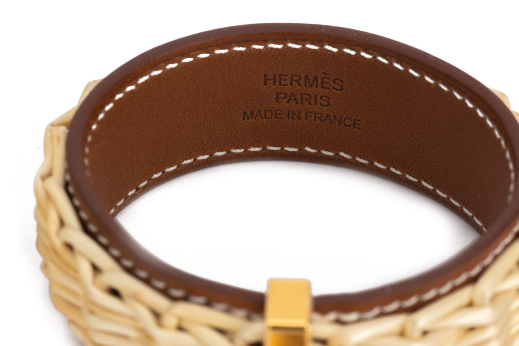 Hermès Natural Wicker Earrings