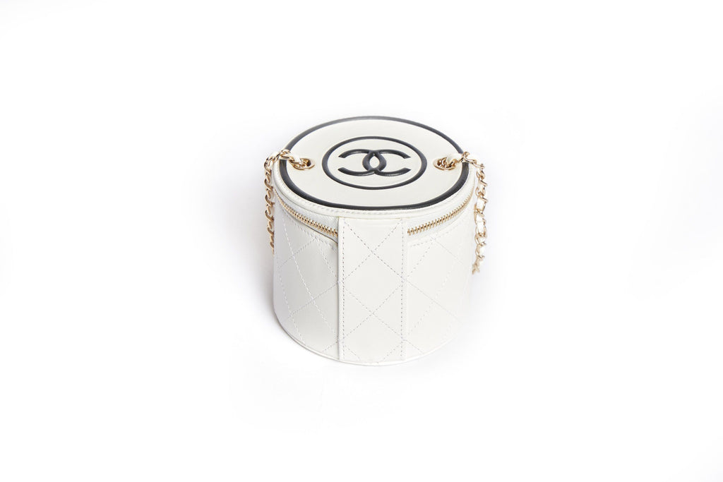 Chanel Vanity Case White New