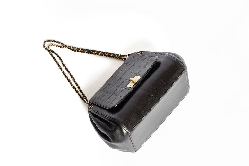 Chanel Black Accordion Bag