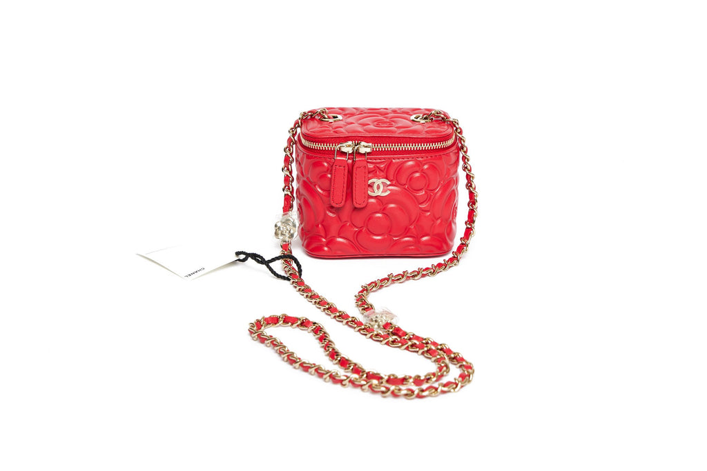 Chanel Mini Vanity Camellia Bag Red BN