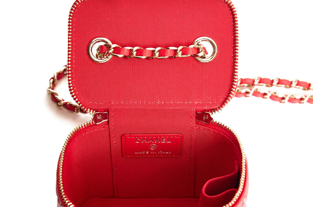 Chanel Mini Vanity Camellia Bag Red BN