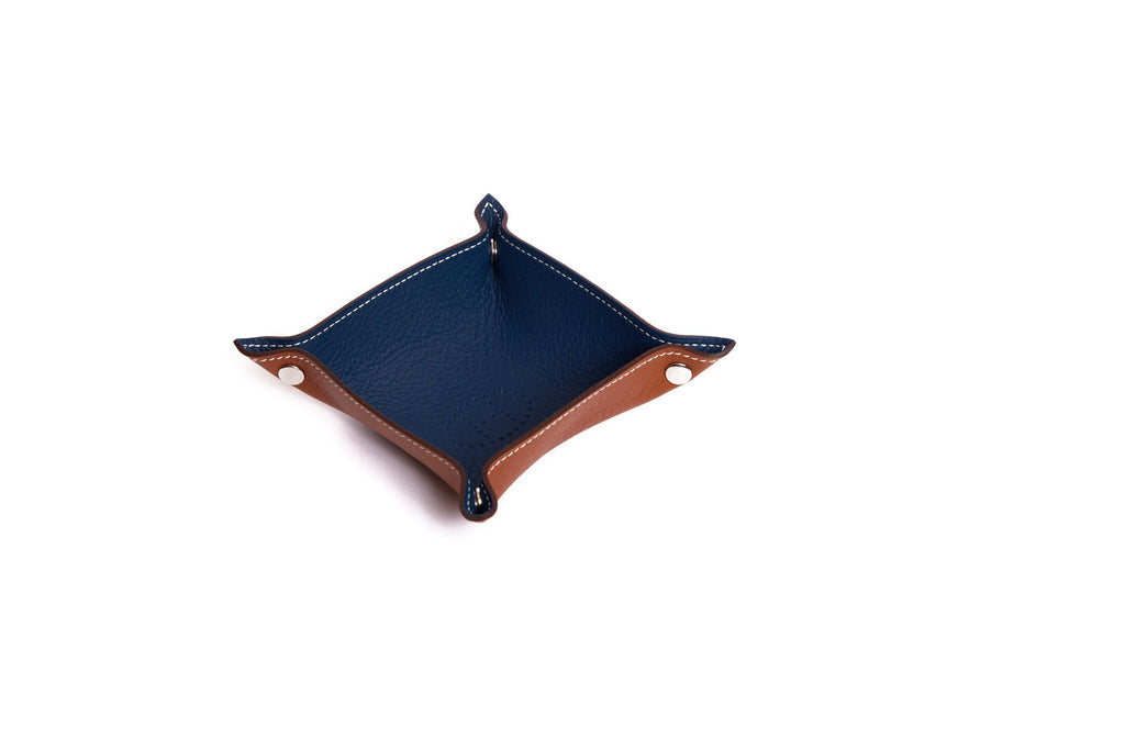 Hermes Blue and Brown Catch All