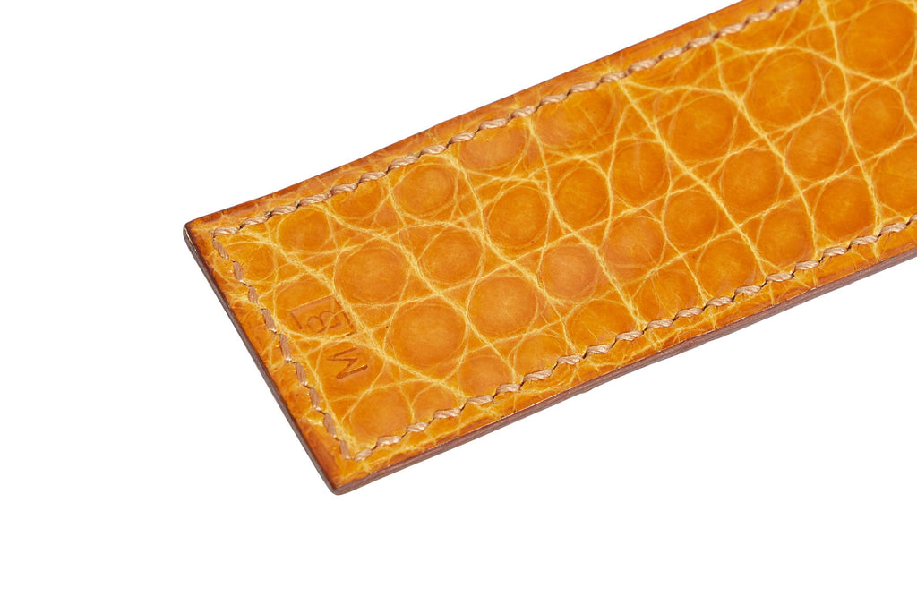 Hermes Touareg Rust Alligator Bracelet