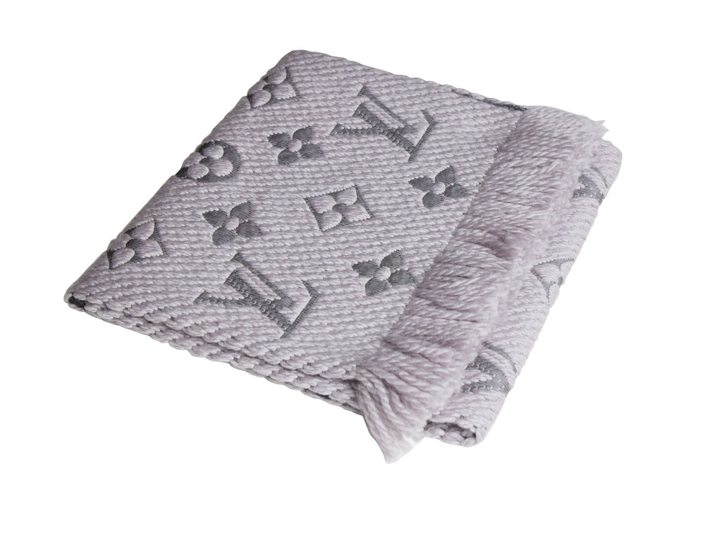 Vuitton New Logomania Grey Scarf