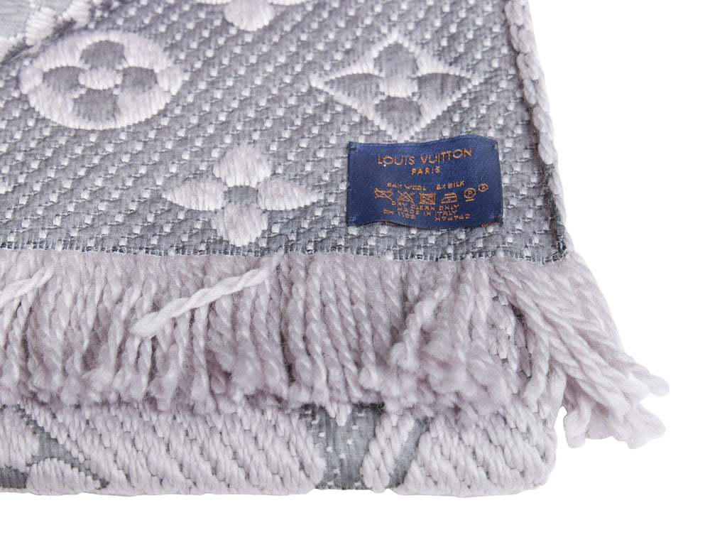 Vuitton New Logomania Grey Scarf