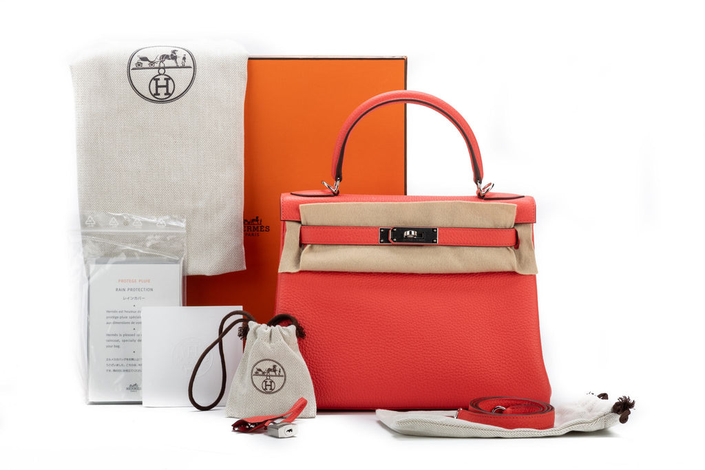 Hermes BNIB Kelly 28 Rose Mexico Togo BN