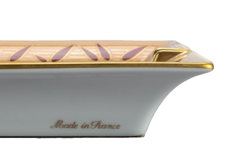 Hermes Red/Gold Panda Porcelain Ashtray