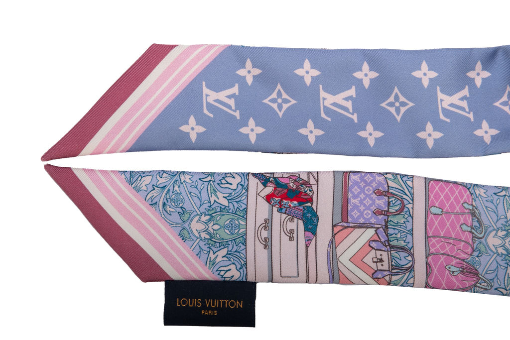 Vuitton BNIB Lilac Handbags Silk Twilly